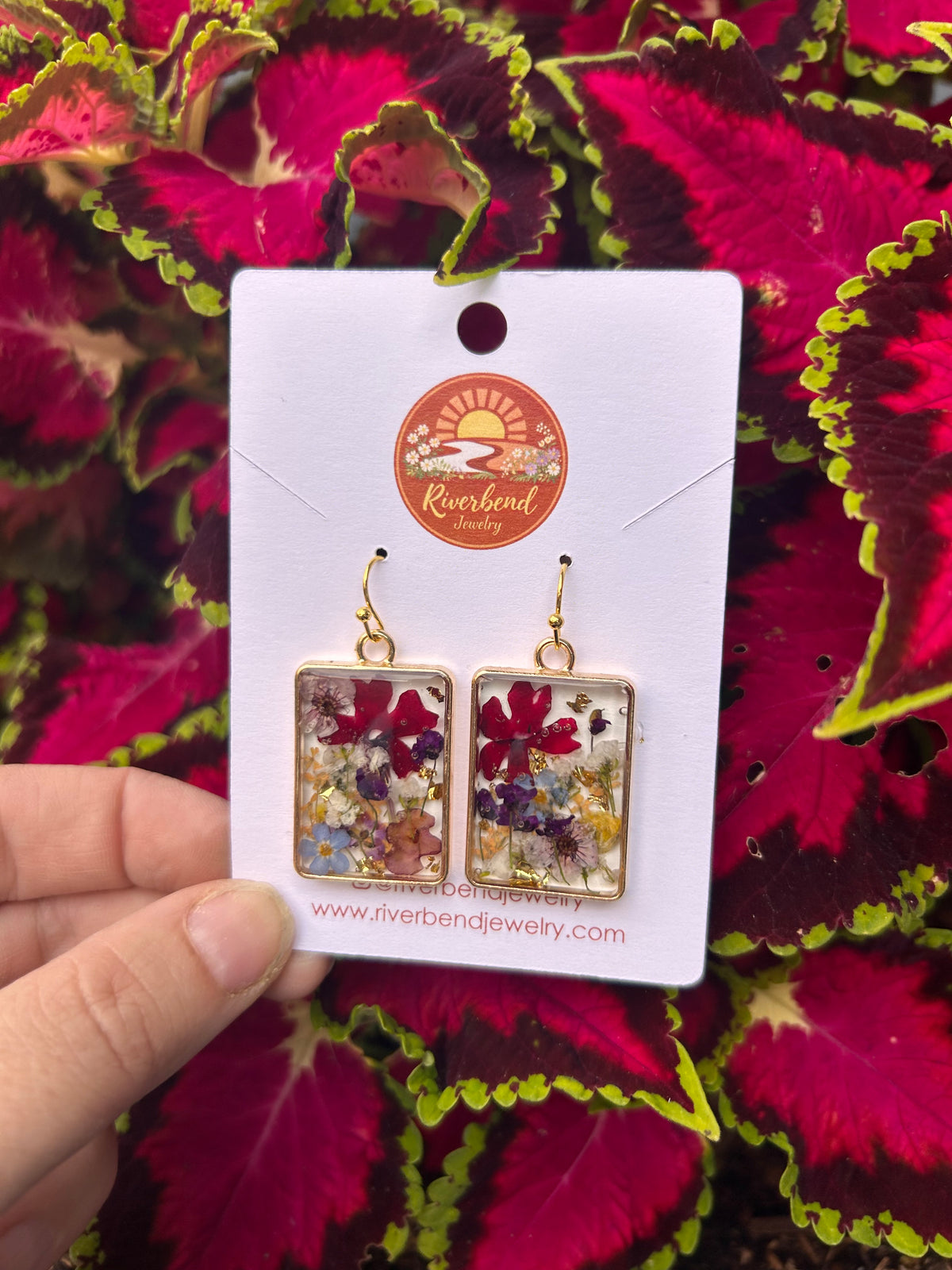 Pressed Flower Earrings