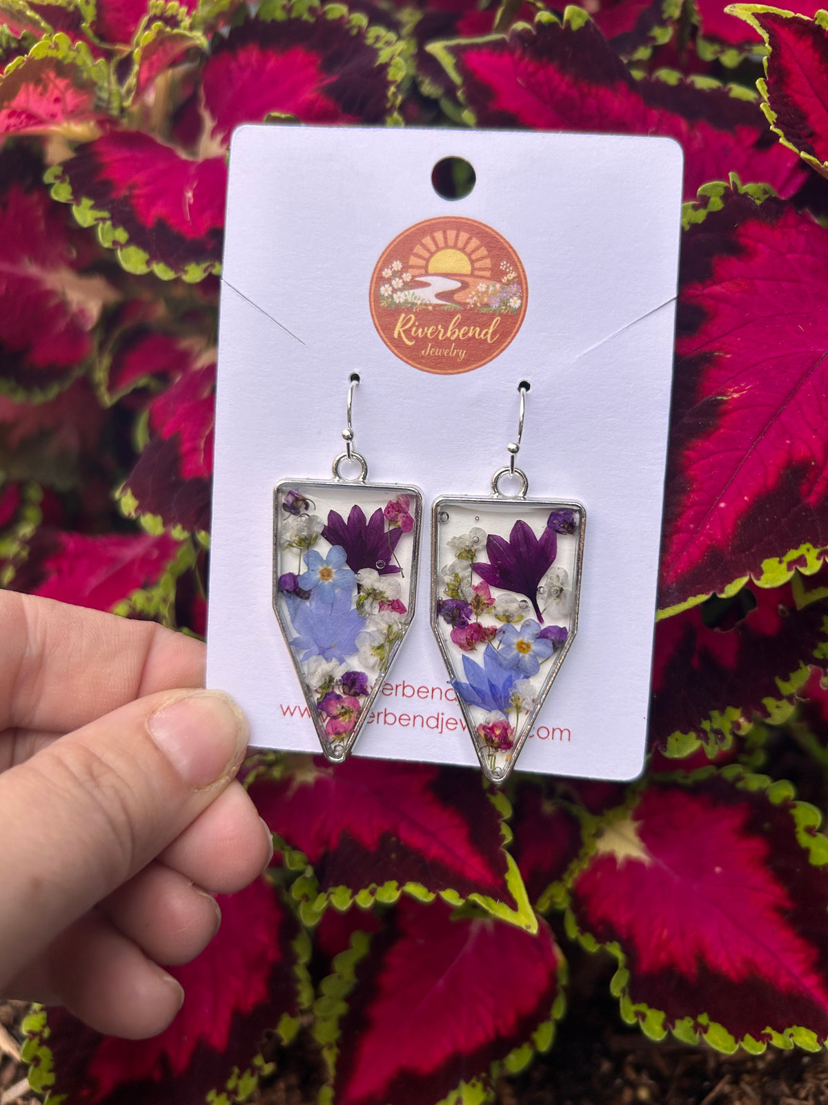 Pressed Flower Earrings