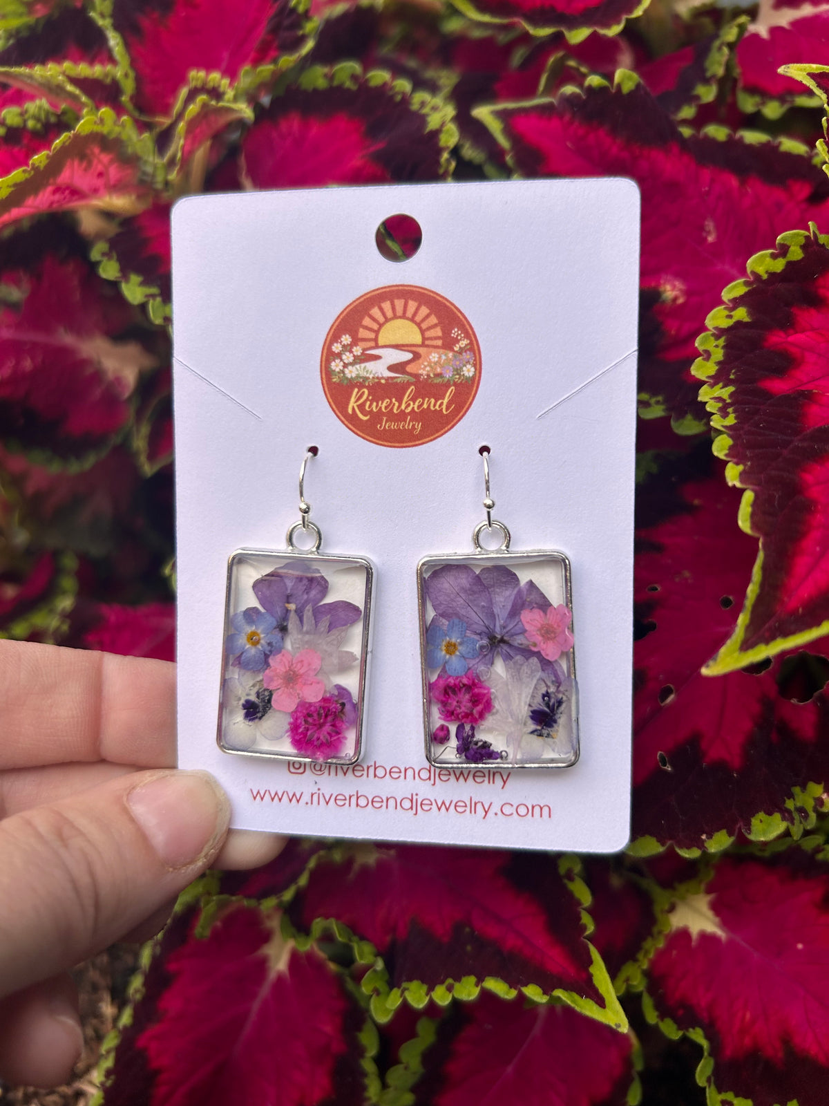 Pressed Flower Earrings