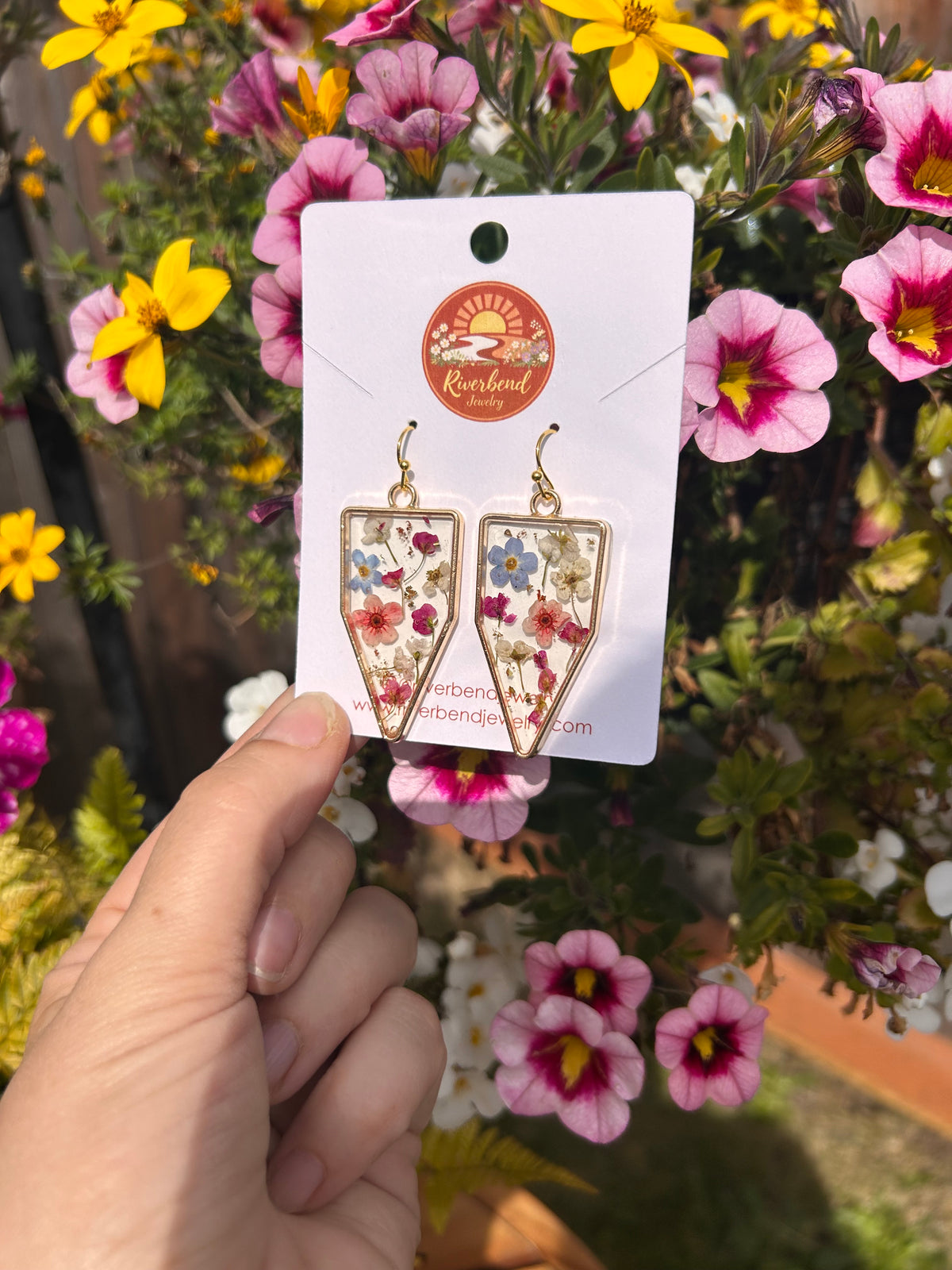 Pressed Flower Earrings