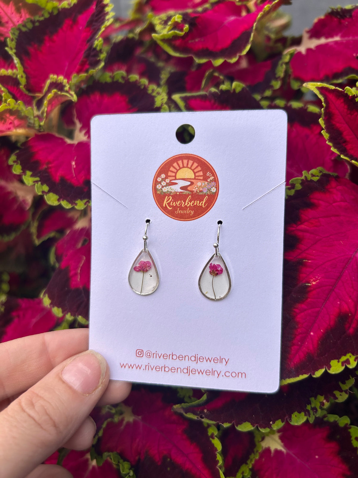 Pressed Flower Earrings