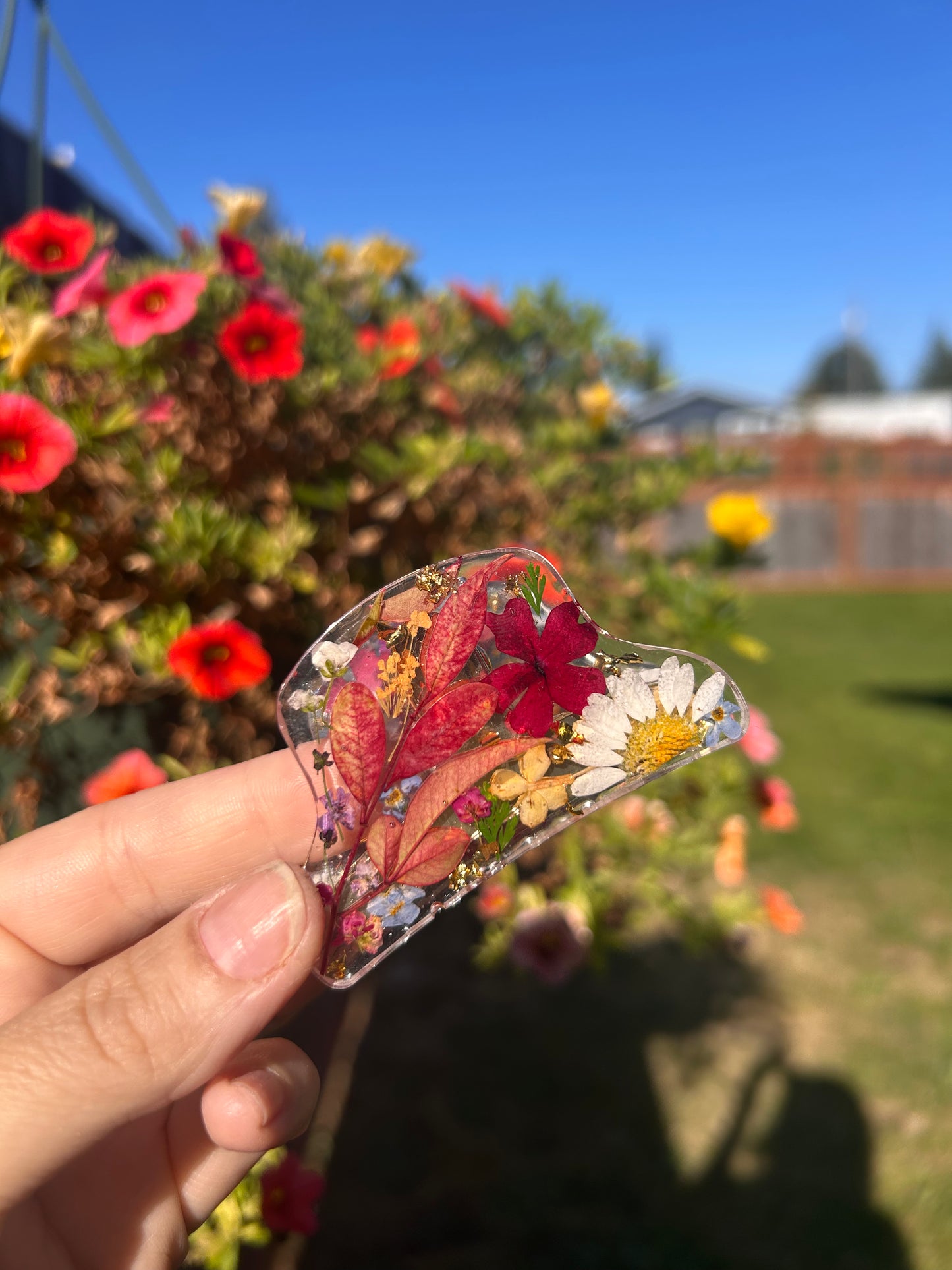 Botanical claw clip 