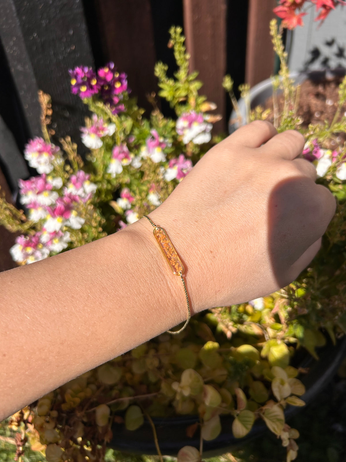 Pressed Flower Bracelet