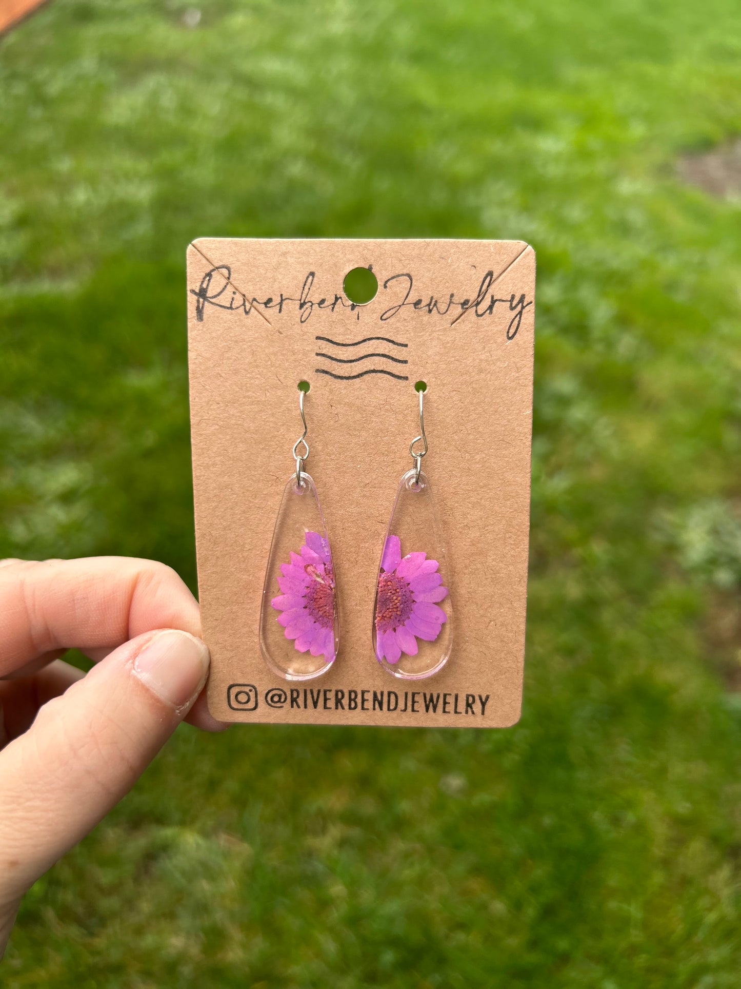 Green Teardrop Earrings