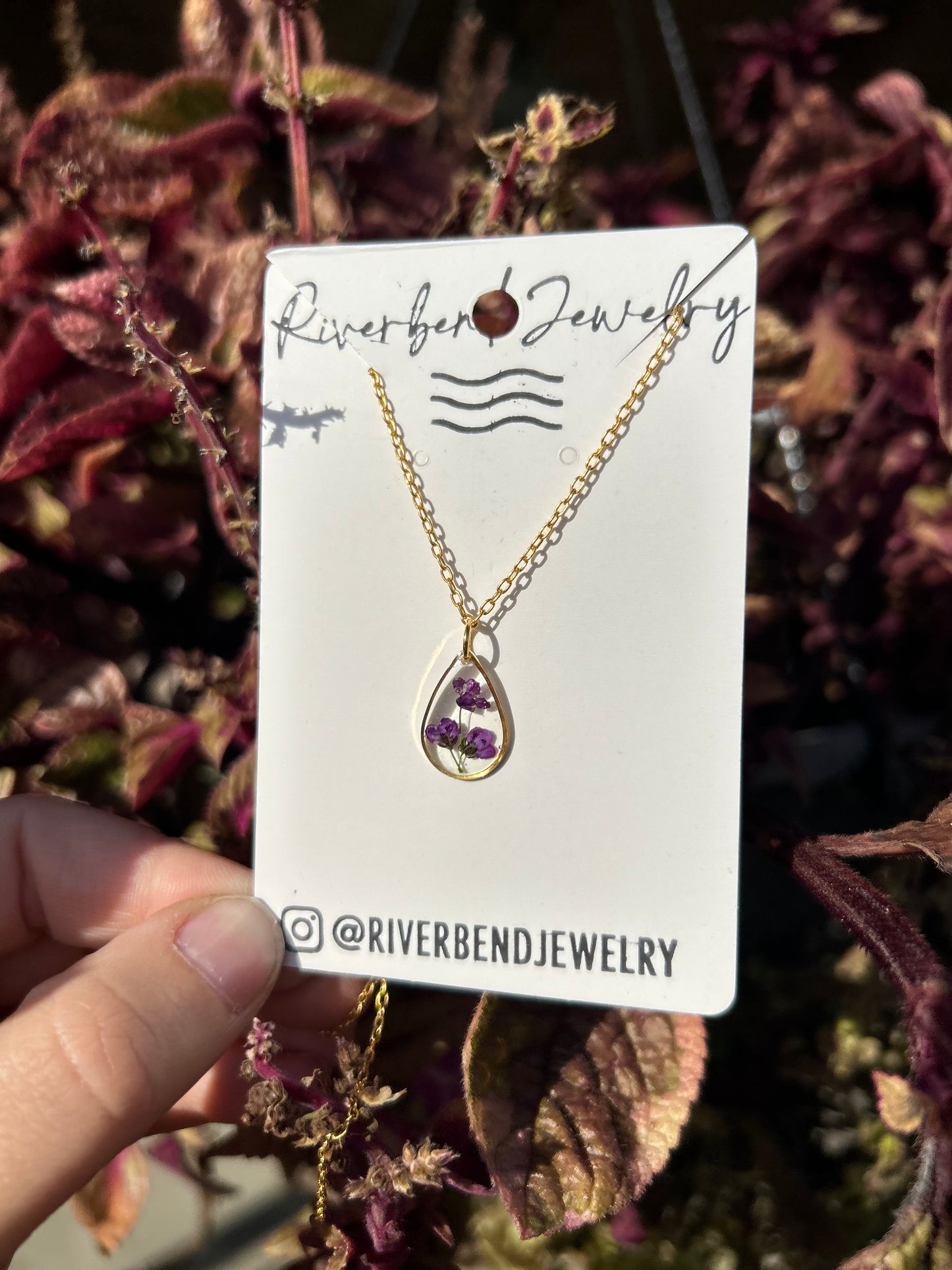 Purple Alyssum Necklace