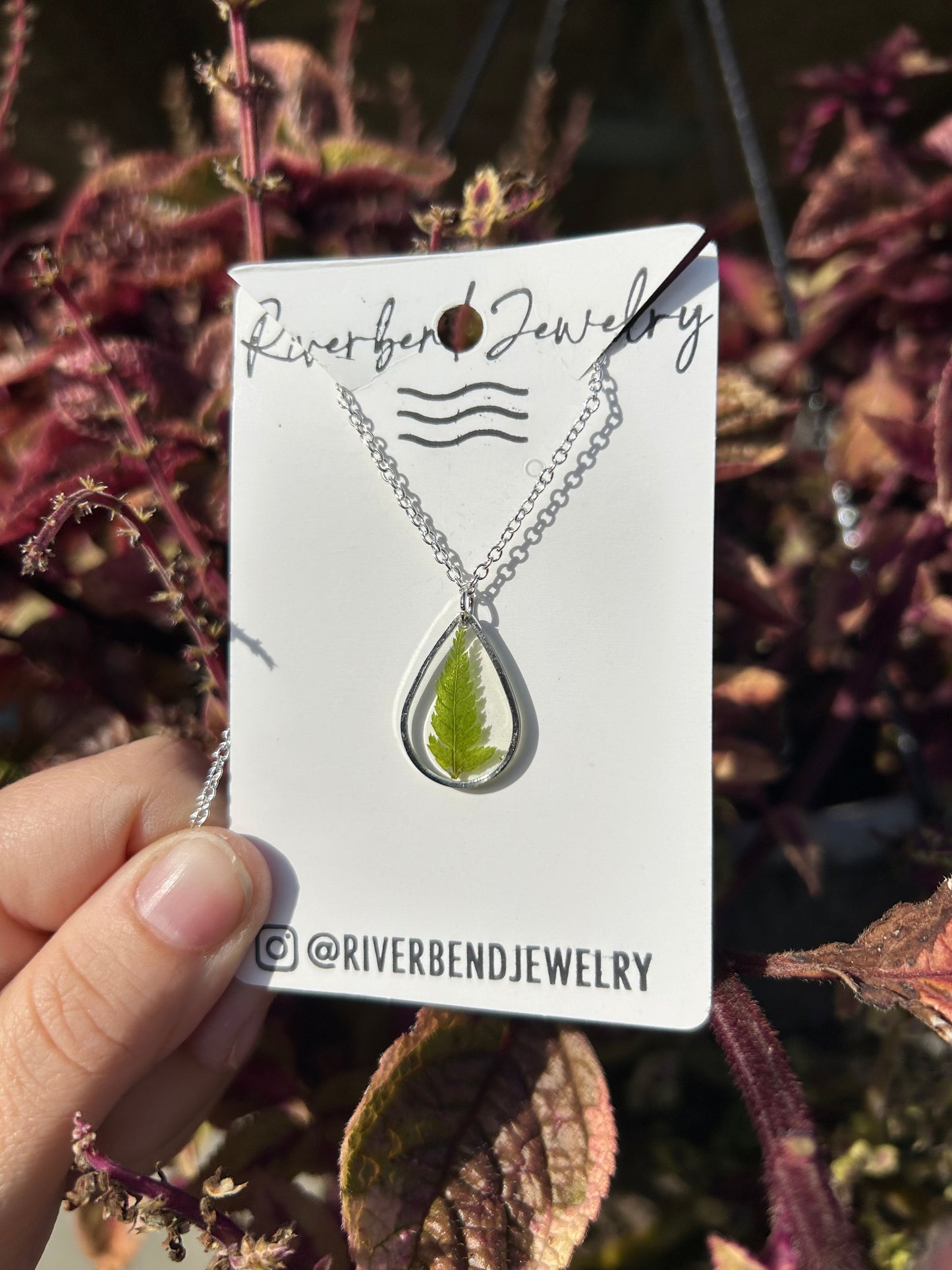 Teardrop Fern Necklace