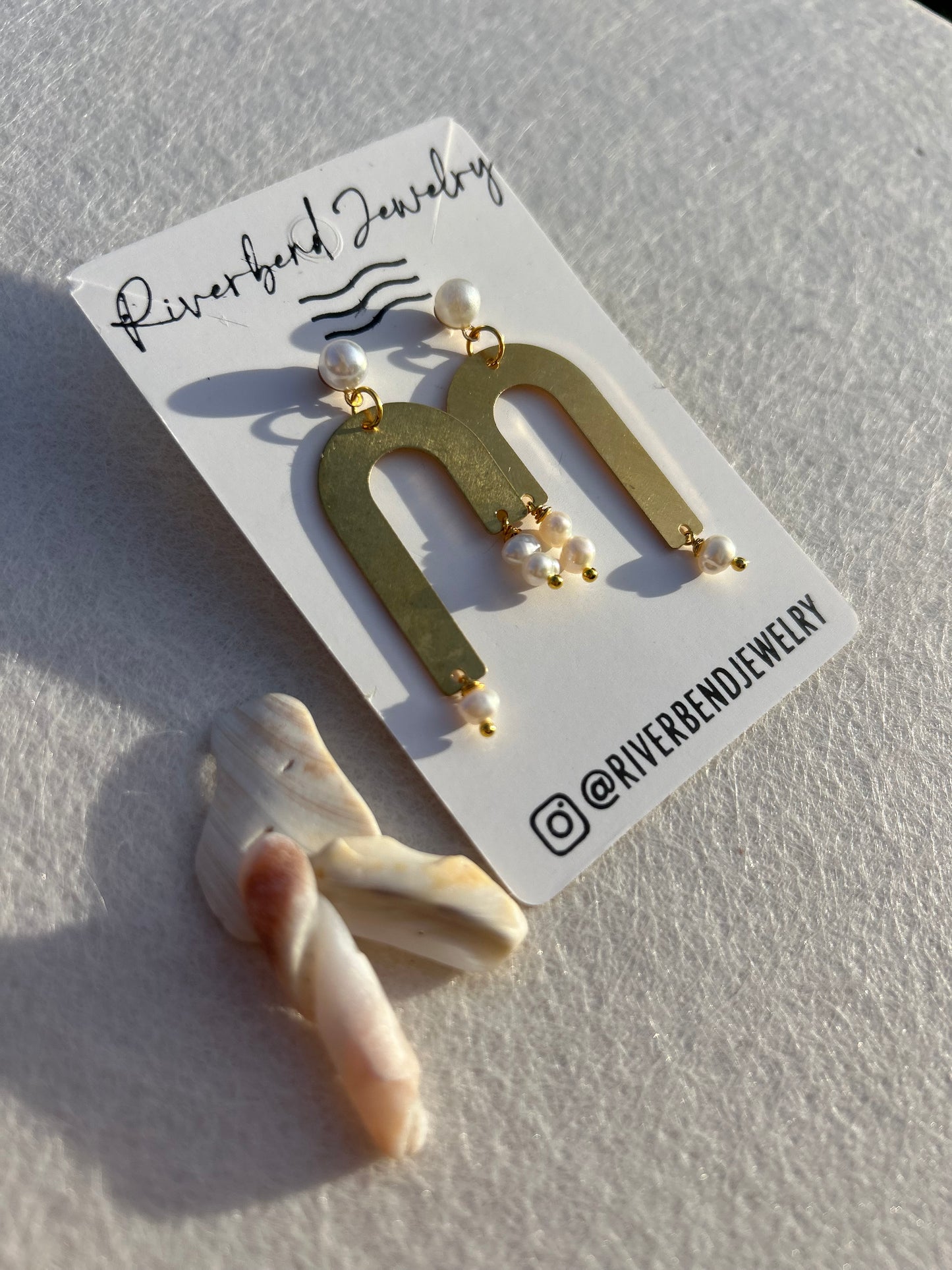 Freshwater Pearls & Brass