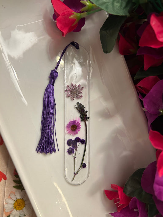 Floral Purple Bookmark