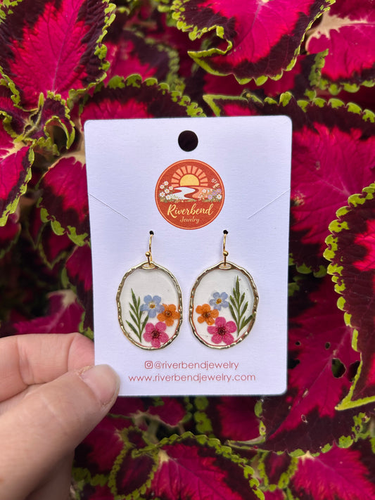 Real Pressed Flower Earrings