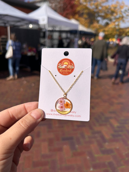 Pressed Flower Necklace