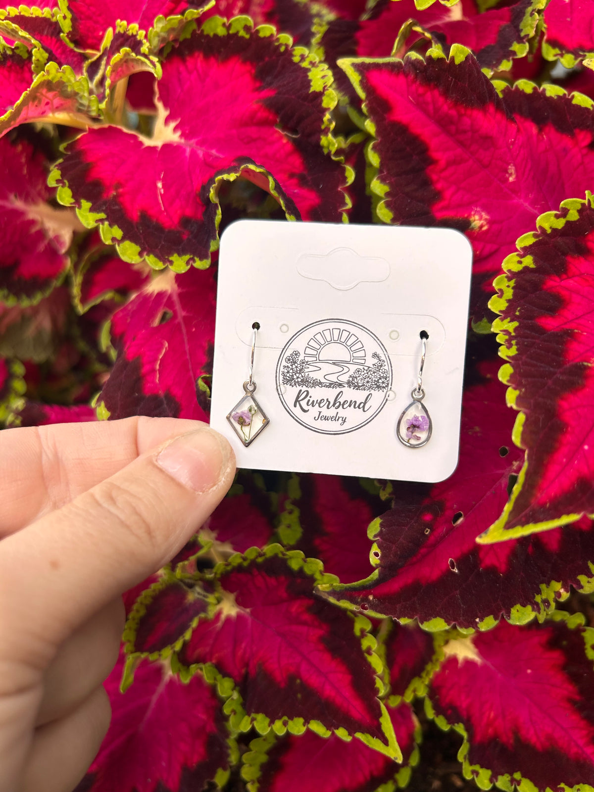 Pressed Flower Earrings