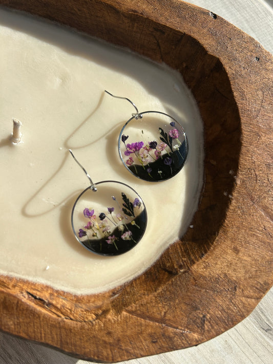 Wildflower Black Soil Earrings