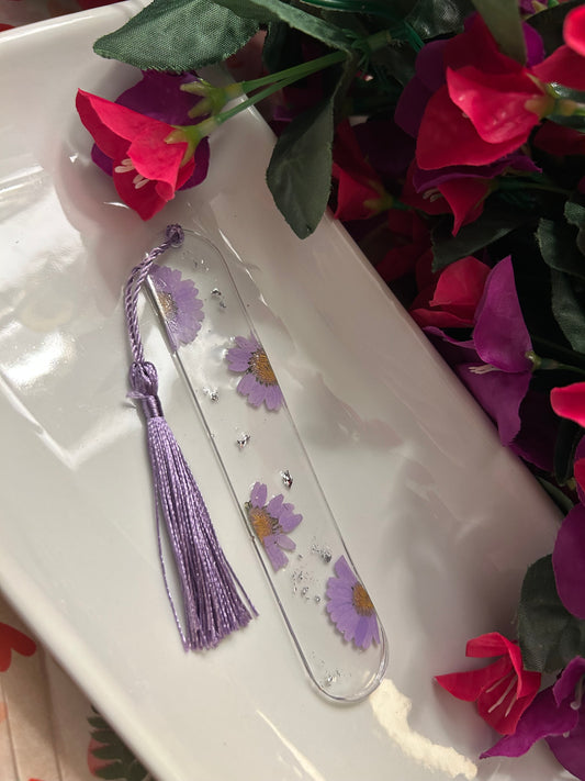Purple Daisy Bookmark