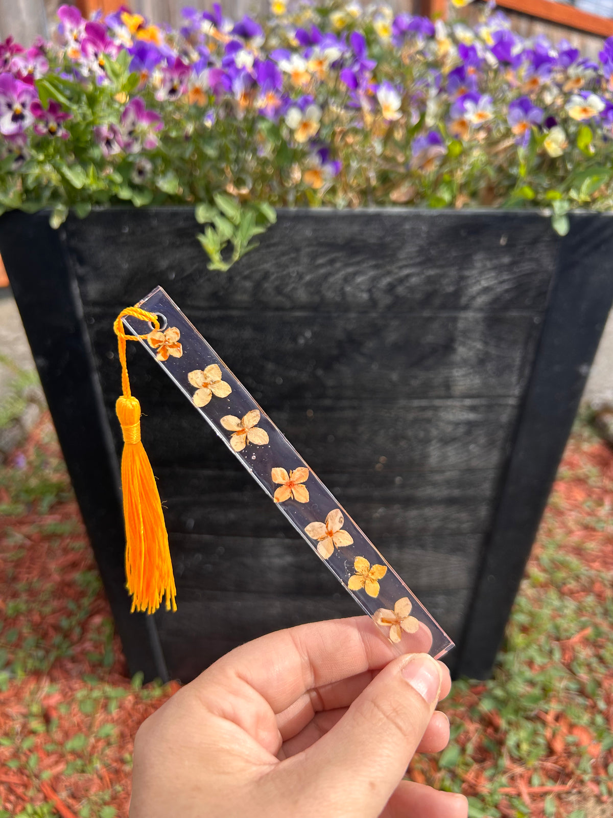 Pressed Flower Bookmark