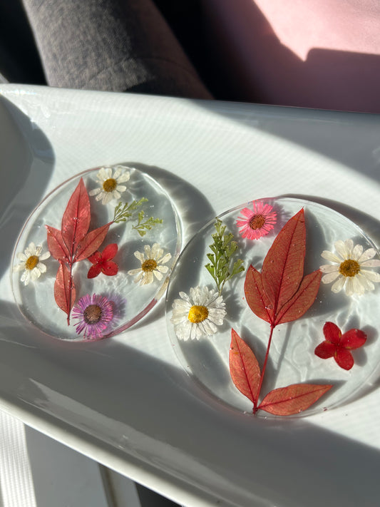 Botanical Resin Coasters