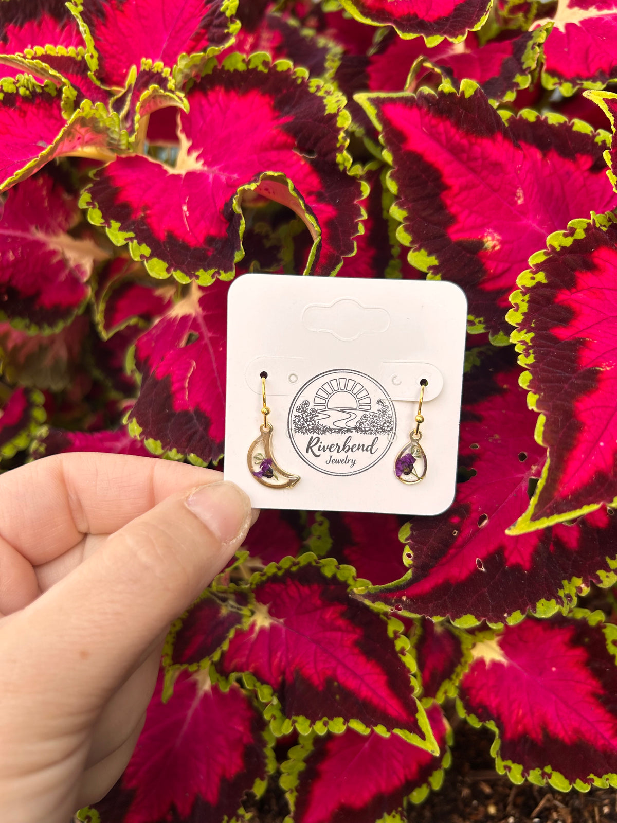 Pressed Flower Earrings