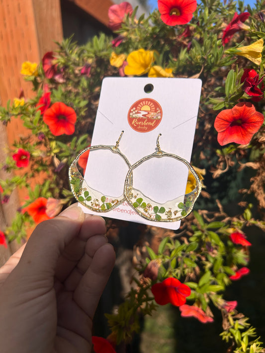 Pressed Clover Earrings