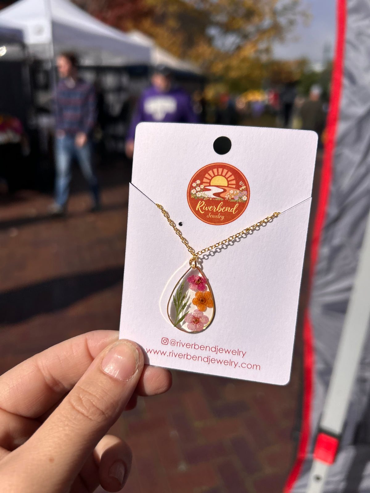 Pressed Flower Necklace