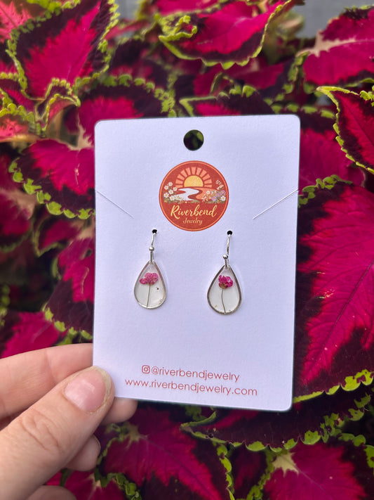 Pressed Flower Earrings