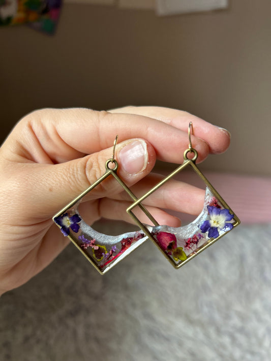 Purple Harvest Earrings