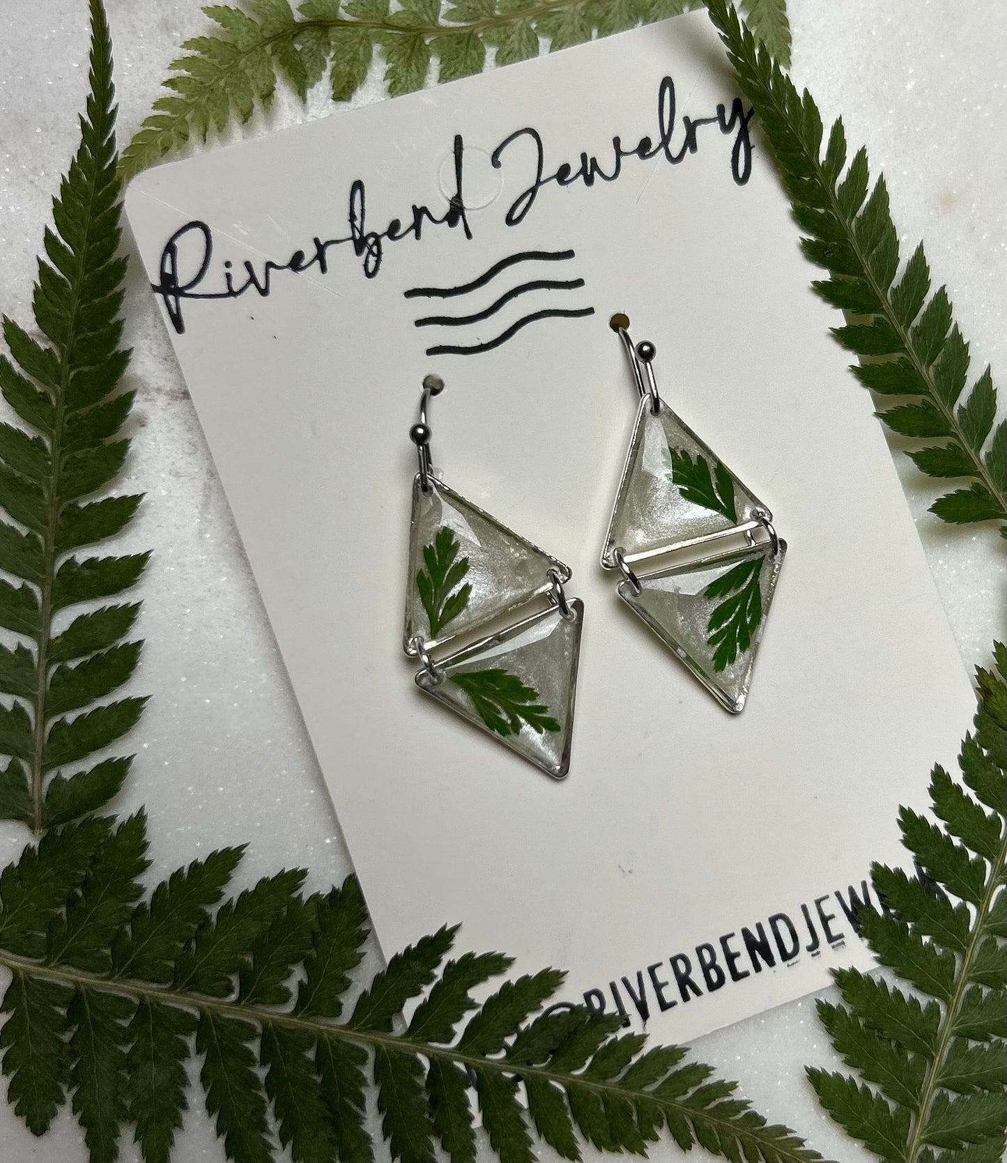 Triangle Ferns Earrings