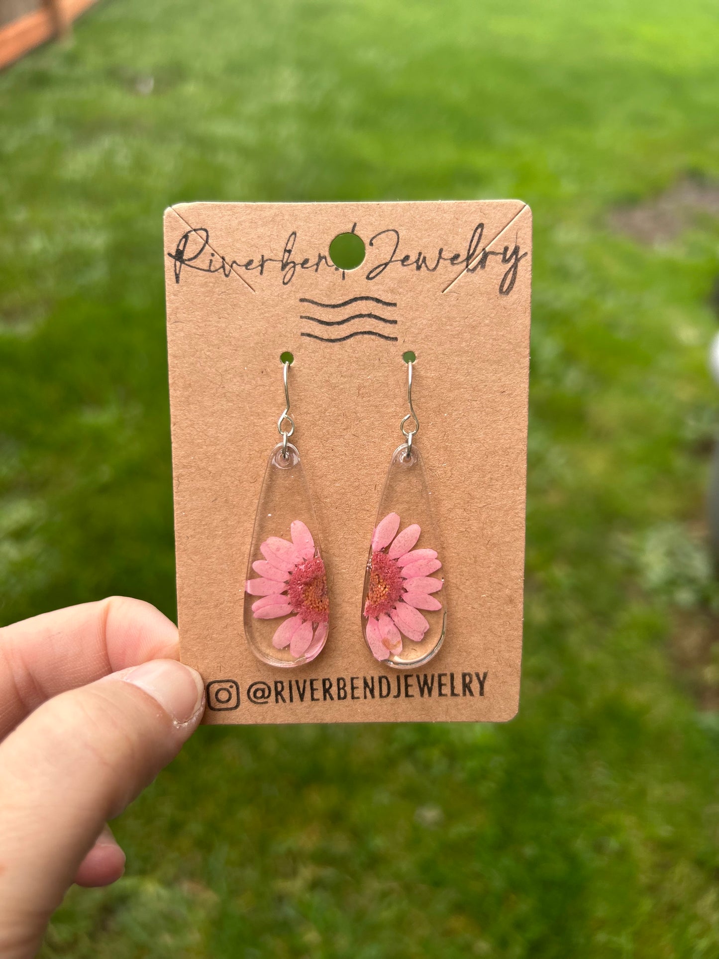 Green Teardrop Earrings