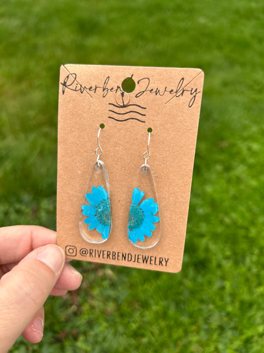 Blue Teardrop Earrings