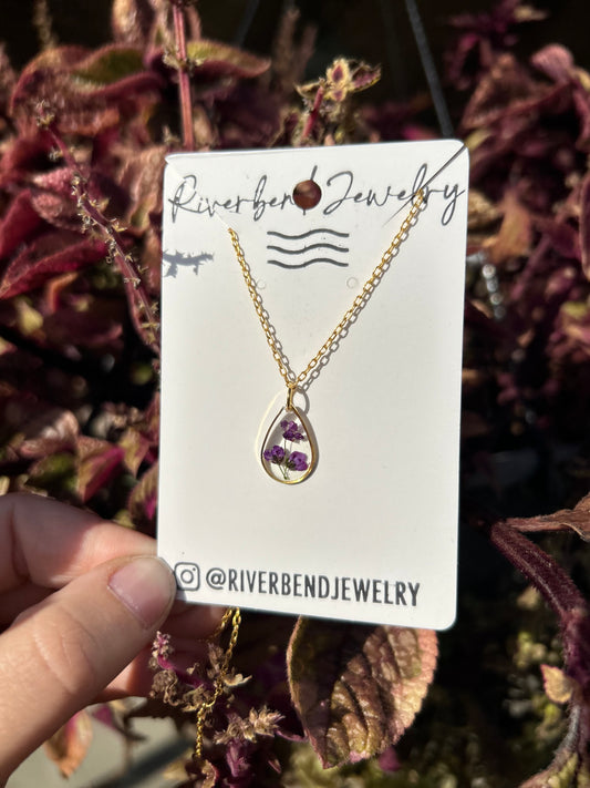 Purple Alyssum Necklace