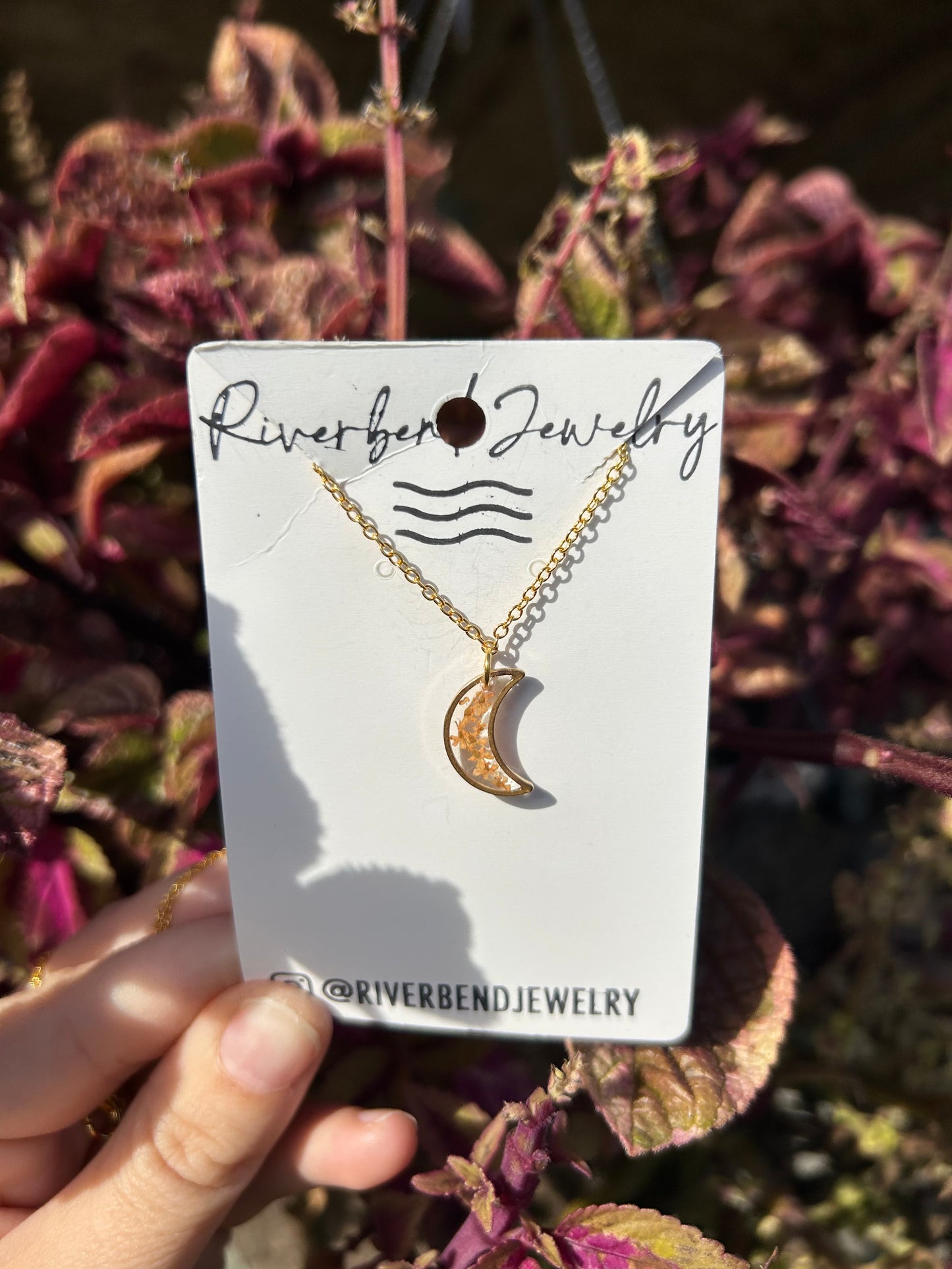 Mini Moon flower necklace